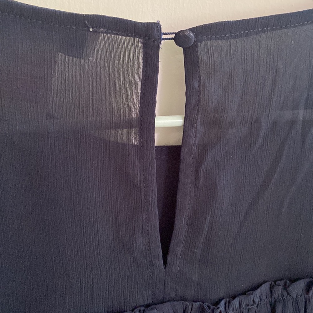Blue Ruffled Blouse - Picture 5 of 6